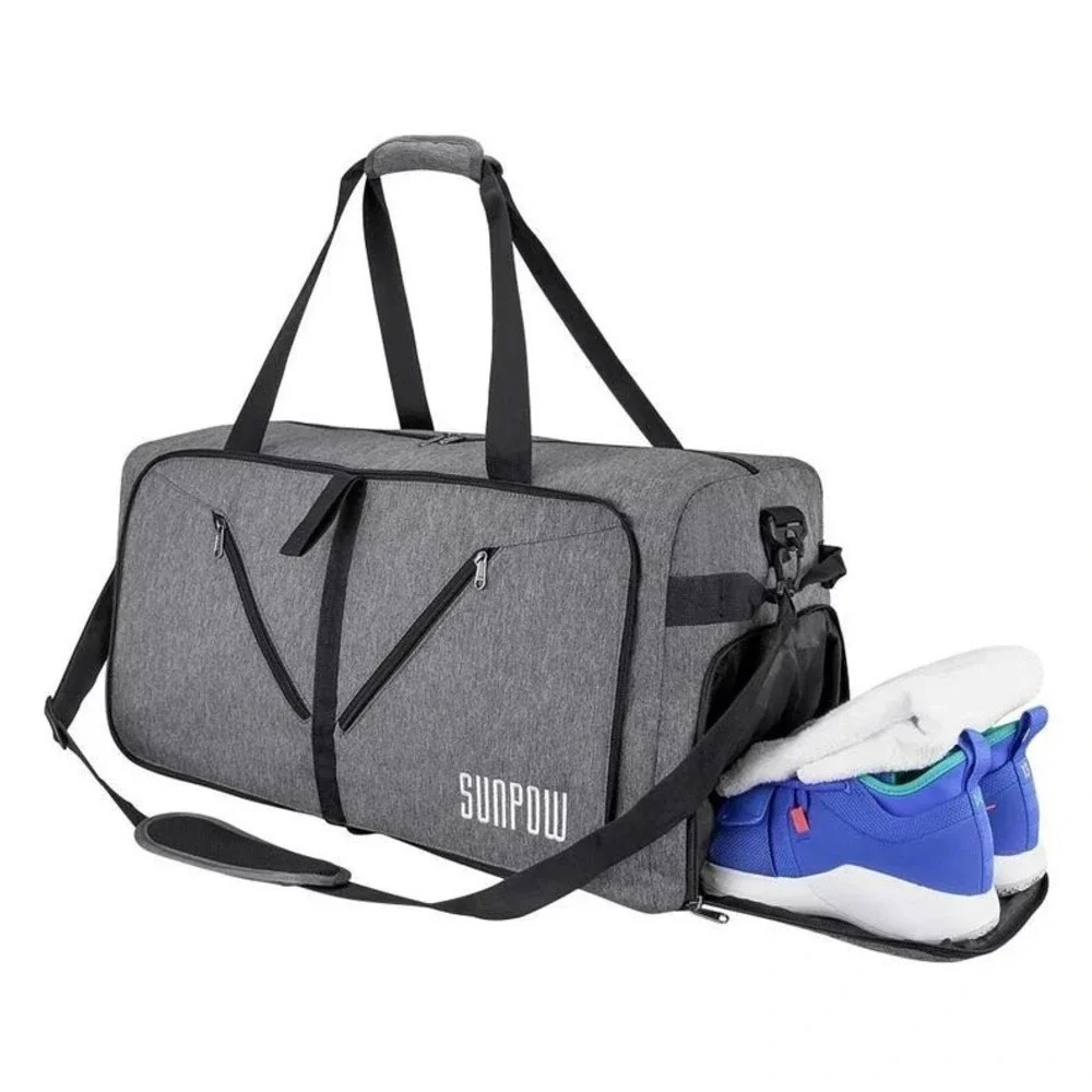 Foldable‎ Duffel Gym Travel Gear Bag Unisex Shoe Compartment Gorpcore MacGyver
